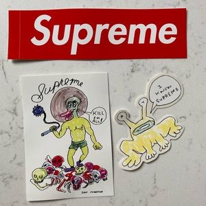 Supreme x Daniel Johnston Stickers - 3 Pack